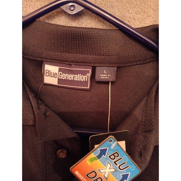 Blue Generation Polo Shirt Mens Large (Dark Blue) 4Imprint - Picture 3 of 7